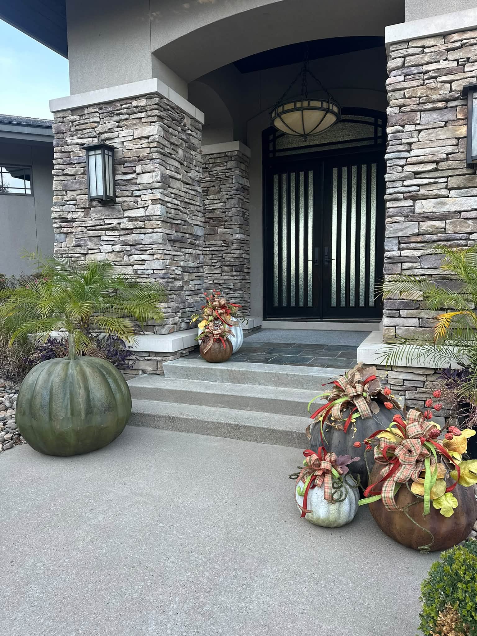 Seasonal porch display at Kern's Farmhouse